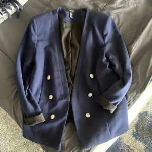 F21 Navy Blue Blazer